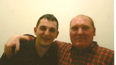 Nyårsfest i "Tjeckiska huset", Bela Crkva. Två vänner.